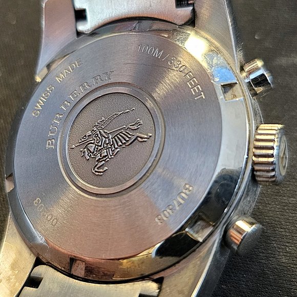 Vintage Men's Burberry Stainless Watch, BU7303, EKD insignia, authentic, used - Picture 7 of 16